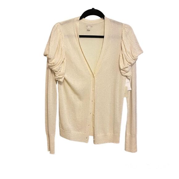 Cream Long Sleeve Cardigan - Picture 1 of 4